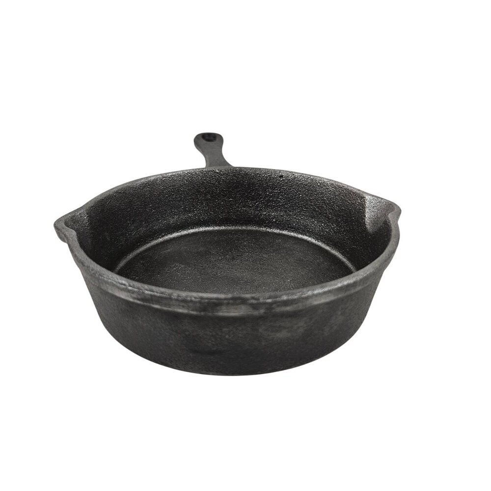 Cast Iron Skillet Double Pour Spout Made In China 6 in Diameter Handle Loop - Picture 10 of 10
